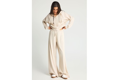 Funky Buddha Flare Fit Παντελόνι Φόρμας Γυναικείο (FBL013-108-02-CLOUD-CREAM)
