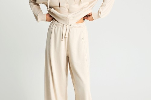 Funky Buddha Flare Fit Παντελόνι Φόρμας Γυναικείο (FBL013-108-02-CLOUD-CREAM)