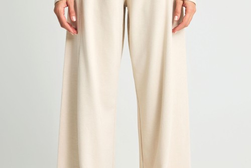 Funky Buddha Flare Fit Παντελόνι Φόρμας Γυναικείο (FBL013-108-02-CLOUD-CREAM)