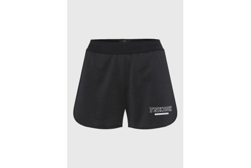 Funky Buddha Printed Logo Σορτς Αθλητικό Γυναικείο (FBL013-108-03-BLACK)