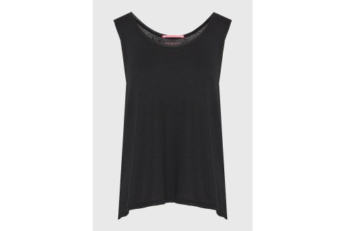 Funky Buddha Cotton Μπλούζα Αμάνικη Γυναικεία (FBL013-108-04-BLACK)