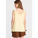 Funky Buddha Γυναικεία Μπλούζα Με Κοντό Μανίκι (FBL013-108-04-LEMONADE)