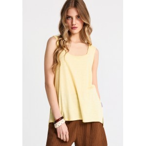 Funky Buddha Γυναικεία Μπλούζα Με Κοντό Μανίκι (FBL013-108-04-LEMONADE)