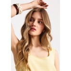 Funky Buddha Γυναικεία Μπλούζα Με Κοντό Μανίκι (FBL013-108-04-LEMONADE)