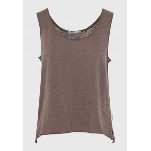 Funky Buddha Γυναικεία Μπλούζα Με Κοντό Μανίκι (FBL013-108-04-MOON-MIST)