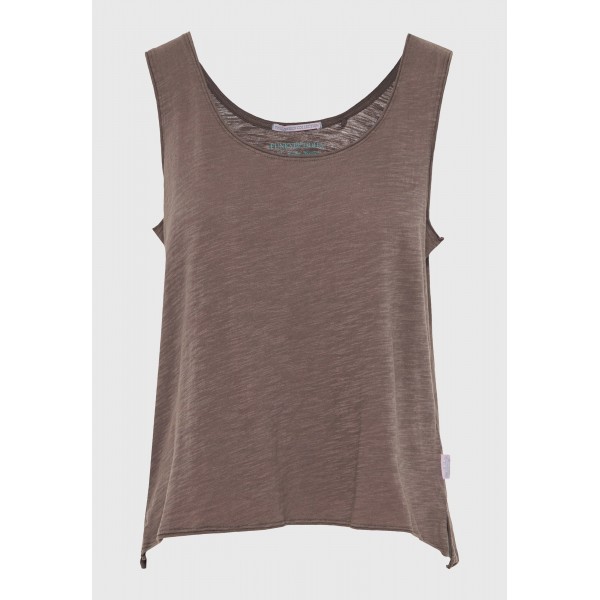 Funky Buddha Cotton Μπλούζα Αμάνικη Γυναικεία (FBL013-108-04-MOON-MIST)