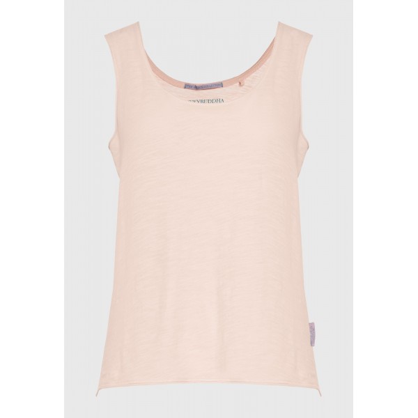 Funky Buddha Cotton Μπλούζα Αμάνικη Γυναικεία (FBL013-108-04-ROSE-WATER)