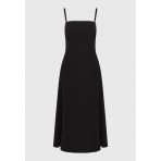 Funky Buddha Φόρεμα Midi Γυναικείο (FBL013-108-13-BLACK)