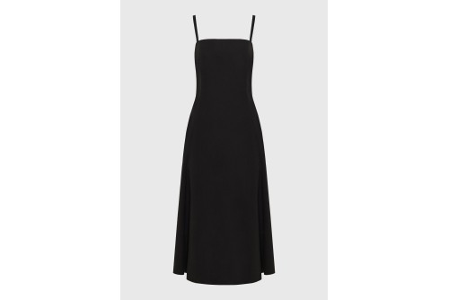 Funky Buddha Φόρεμα Midi Γυναικείο (FBL013-108-13-BLACK)