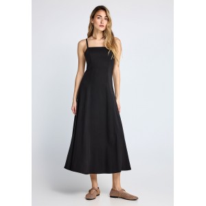 Funky Buddha Φόρεμα Midi Γυναικείο (FBL013-108-13-BLACK)