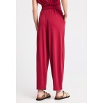 Funky Buddha Γυναικείο Casual Παντελόνι Μπορντό