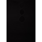 Funky Buddha Γυναικείο Αμάνικο Crop Top Μαύρο