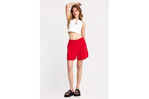 Funky Buddha Crop Top Αμάνικο Γυναικείο (FBL013-109-17-WHITE)