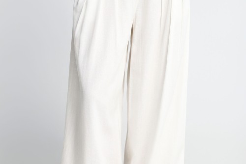 Funky Buddha Lyocell Παντελόνα Γυναικεία (FBL013-110-02-OFF-WHITE)