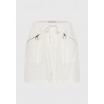 Funky Buddha Lyocell  Σορτς Casual Γυναικείο (FBL013-110-03-OFF-WHITE)