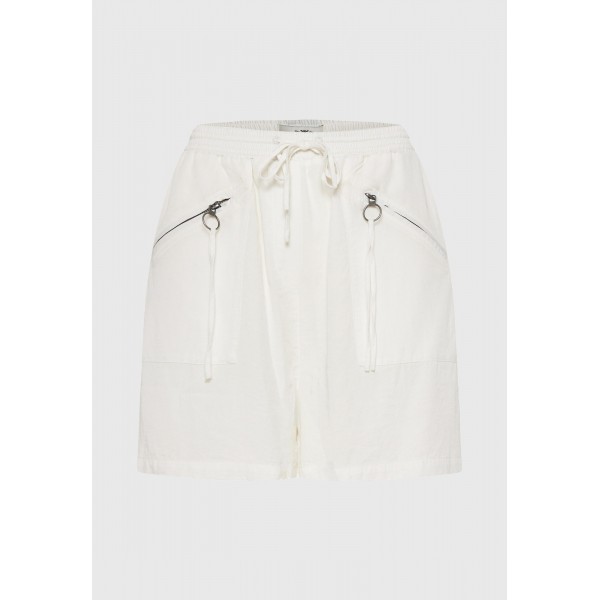 Funky Buddha Lyocell  Σορτς Casual Γυναικείο (FBL013-110-03-OFF-WHITE)
