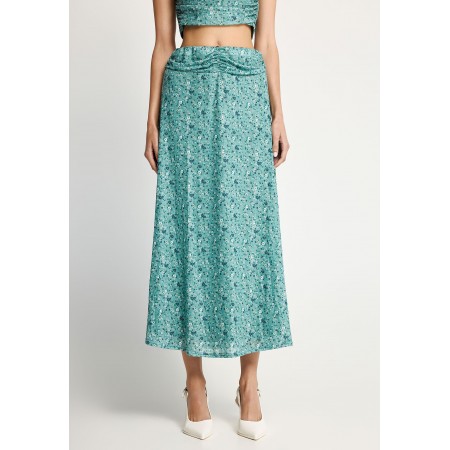 Funky Buddha Floral A-Line Φούστα Μidi Γυναικεία 