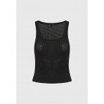 Funky Buddha Γυναικεία Αμάνικη Μπλούζα Μαύρη