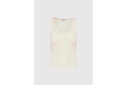 Funky Buddha Rib Μπλούζα Αμάνικη Γυναικεία (FBL013-110-17-CHALK)