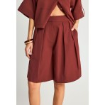 Funky Buddha Γυναικείο Σορτς Κεραμιδί