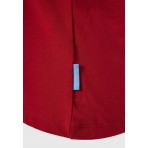 Funky Buddha Γυναικεία Κοντομάνικη Μπλούζα Κόκκινη