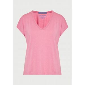 Funky Buddha The Basics Collection V-Neck T-Shirt Γυναικείο (FBL013-111-04-CASHMERE-ROSE)