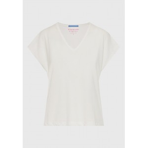 Funky Buddha The Basics Collection V-Neck T-Shirt Γυναικείο (FBL013-111-04-OFF-WHITE)