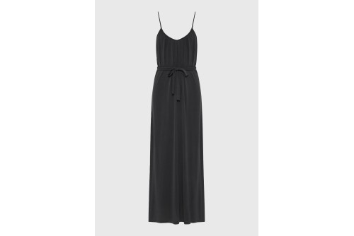 Funky Buddha Relaxed Φόρεμα Maxi Γυναικείο (FBL013-111-13-BLACK)