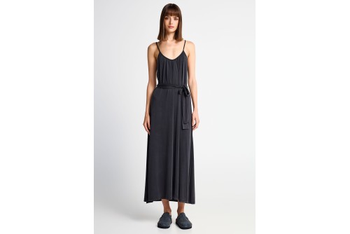 Funky Buddha Relaxed Φόρεμα Maxi Γυναικείο (FBL013-111-13-BLACK)