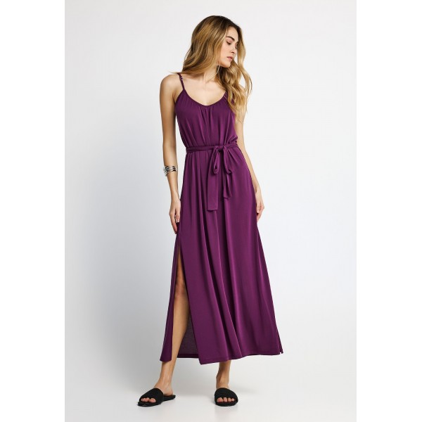 Funky Buddha Relaxed Φόρεμα Maxi Γυναικείο (FBL013-111-13-GRAPE-JUICE)