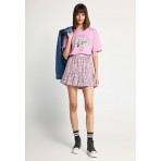 Funky Buddha Γυναικεία Φούστα Mini Ροζ, Μωβ