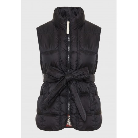 Funky Buddha Γυναικείο Αμάνικο Μπουφάν Μαύρο