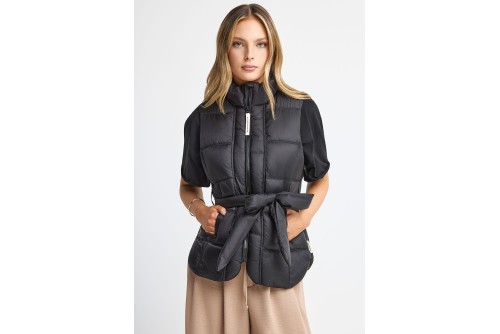 Funky Buddha Μπουφάν Αμάνικο Γυναικείο (FBL013-112-01-BLACK)
