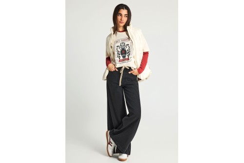 Funky Buddha Μπουφάν Αμάνικο Γυναικείο (FBL013-112-01-CLOUD-CREAM)