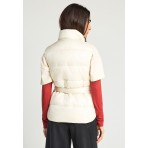 Funky Buddha Γυναικείο Αμάνικο Μπουφάν Εκρού