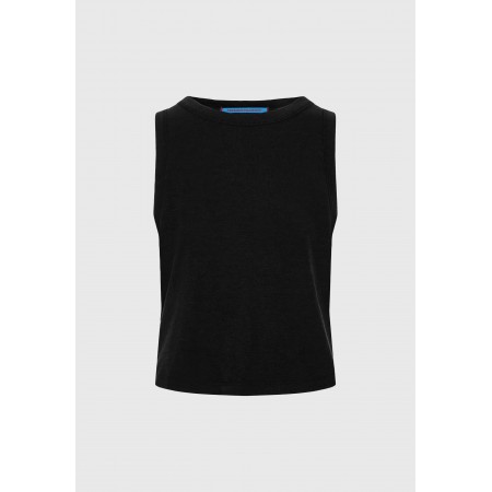 Funky Buddha Γυναικεία Αμάνικη Μπλούζα Μαύρη