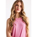 Funky Buddha Γυναικεία Αμάνικη Μπλούζα Ροζ