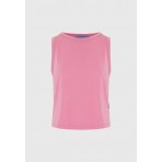 Funky Buddha Γυναικεία Αμάνικη Μπλούζα Ροζ