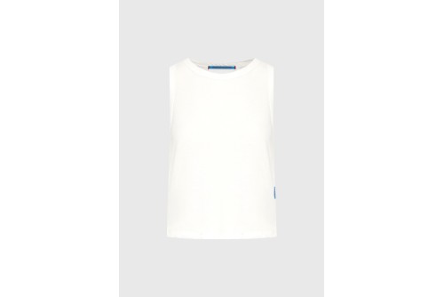 Funky Buddha The Basics Collection Viscose Μπλούζα Αμάνικη Γυναικεία (FBL013-112-04-OFF-WHITE)