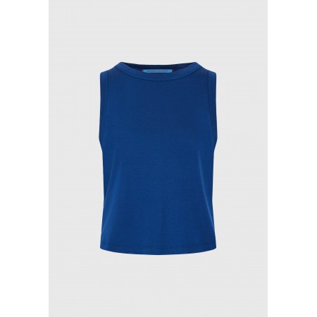 Funky Buddha Γυναικεία Αμάνικη Μπλούζα Μπλε