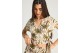 Funky Buddha Γυναικείο Κοντομάνικο Cropped Top Εκρού, Πράσινο, Διάφορα Χρώματα