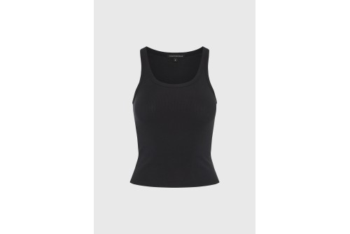 Funky Buddha Rib Μπλούζα Αμάνικη Γυναικεία (FBL013-113-17-BLACK)