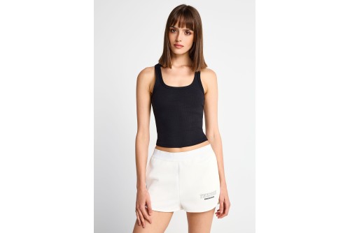 Funky Buddha Rib Μπλούζα Αμάνικη Γυναικεία (FBL013-113-17-BLACK)