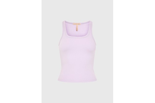 Funky Buddha Rib Μπλούζα Αμάνικη Γυναικεία (FBL013-113-17-LILAC)