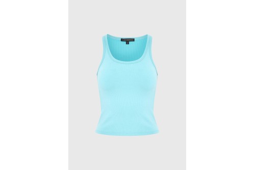 Funky Buddha Rib Μπλούζα Αμάνικη Γυναικεία (FBL013-113-17-RETRO-BLUE)