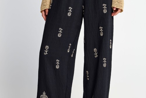 Funky Buddha Relaxed Παντελόνα Γυναικεία (FBL013-114-02-BLACK)