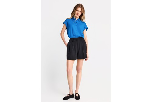 Funky Buddha Pleated Σορτς Casual Γυναικείο (FBL013-114-03-BLACK)