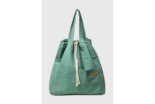 Funky Buddha Cotton Τσάντα Πλάτης Casual (FBL013-114-10-MINERAL-BLUE)