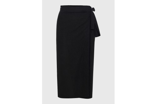Funky Buddha Φούστα Μidi Γυναικεία (FBL013-114-14-BLACK)