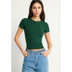 Funky Buddha Γυναικείο Κοντομάνικο T-Shirt Κυπαρισσί